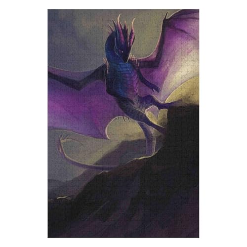 Puzzle 1500 Teile für Erwachsene, Puzzlespiel, Kinderpuzzle, Spielzeug, Heimdekoration, Landschaft, Fliegender Drache, 57 * 87cm, c387gy Puzzle 1500 Teile für Erwachsene, Puzzlespiel, Kinderpuzzle, Spielzeug, Heimdekoration, Landschaft, Fliegender Drache, 57 * 87cm, c387gy von HNBDE