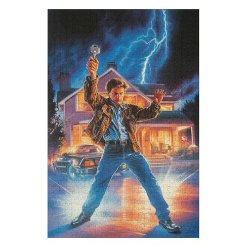 Puzzle 1500 Teile für Erwachsene, Puzzlespiel, Kinderpuzzle, Spielzeug, Heimdekoration, Landschaft, Zurück in die Zukunft, 57 * 87cm Puzzle 1500 Teile für Erwachsene, Puzzlespiel, Kinderpuzzle, Spielzeug, Heimdekoration, Landschaft, Zurück in die Zukunft, 57 * 87cm von HNBDE