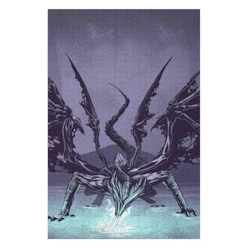 Puzzle | Fliegender Drache | 1000-teiliges Puzzlespiel für Erwachsene und Kinder, 50 * 70cm c113gy von HNBDE