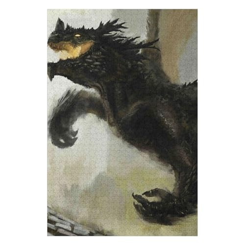 Puzzle | Fliegender Drache | 1000-teiliges Puzzlespiel für Erwachsene und Kinder, 50 * 70cm c3gy von HNBDE