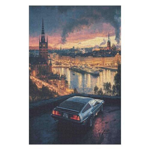Puzzle | Zurück in die Zukunft | 1000-teiliges Puzzlespiel für Erwachsene und Kinder 50 * 70cm von HNBDE