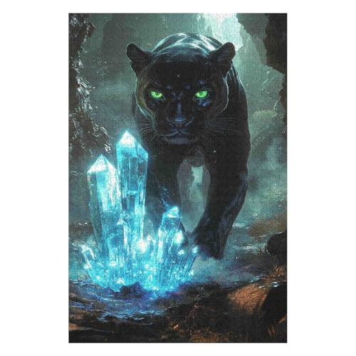 Puzzle für Erwachsene, 1000 Teile, Black Panther, Filmpuzzle für Kinder, Lernspielzeug, Denkspiel, Geschenk, Teenager, DIY-Home-Entertainment-Spielzeug 26 x 38 cm Puzzle für Erwachsene, 1000 Teile, Black Panther, Filmpuzzle für Kinder, Lernspielzeug, Denkspiel, Geschenk, Teenager, DIY-Home-Entertainment-Spielzeug 26 x 38 cm von HNBDE
