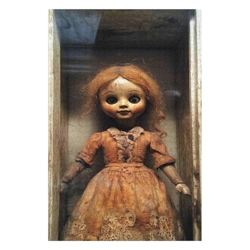 Puzzle für Erwachsene, 1000 Teile, Film-Horror-Puppe, Filmpuzzle für Kinder, Lernspielzeug, Denkspiel, Geschenk, Teenager, DIY-Home-Entertainment-Spielzeug 26 x 38 cm Puzzle für Erwachsene, 1000 Teile, Film-Horror-Puppe, Filmpuzzle für Kinder, Lernspielzeug, Denkspiel, Geschenk, Teenager, DIY-Home-Entertainment-Spielzeug 26 x 38 cm von HNBDE