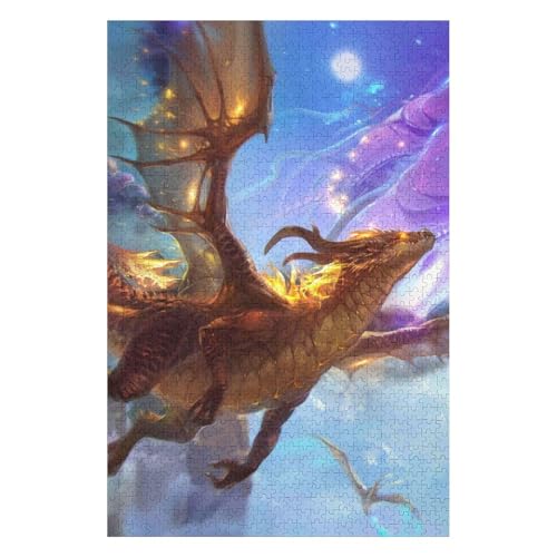 Puzzle für Erwachsene, 1000 Teile, Fliegender Drache, Filmpuzzle für Kinder, Lernspielzeug, Denkspiel, Geschenk, Teenager, DIY-Home-Entertainment-Spielzeug 50 * 70cmc252gy Puzzle für Erwachsene, 1000 Teile, Fliegender Drache, Filmpuzzle für Kinder, Lernspielzeug, Denkspiel, Geschenk, Teenager, DIY-Home-Entertainment-Spielzeug 50 * 70cmc252gy von HNBDE