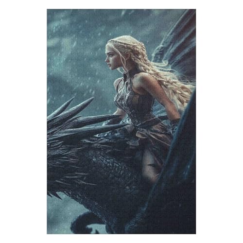 Puzzle für Erwachsene, 1500 Teile, Drachenmädchen, Filmpuzzle für Kinder, Lernspielzeug, Denkspiel, Geschenk, Teenager, DIY-Home-Entertainment-Spielzeug 57 * 87cm Puzzle für Erwachsene, 1500 Teile, Drachenmädchen, Filmpuzzle für Kinder, Lernspielzeug, Denkspiel, Geschenk, Teenager, DIY-Home-Entertainment-Spielzeug 57 * 87cm von HNBDE