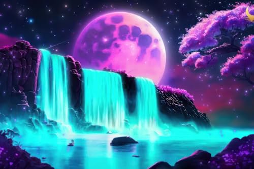 Puzzle für Erwachsene 1000 Teile Wasserfall Kirschblüten unter dem Nachthimmel Mj536TY 38x52cm Puzzle für Erwachsene 1000 Teile Wasserfall Kirschblüten unter dem Nachthimmel Mj536TY 38x52cm von HNBDE