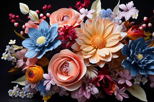 Puzzle für Erwachsene 1500 Teile Arork Flowers Bunter Blumenstrauß 57x87cm Puzzle für Erwachsene 1500 Teile Arork Flowers Bunter Blumenstrauß 57x87cm von HNBDE