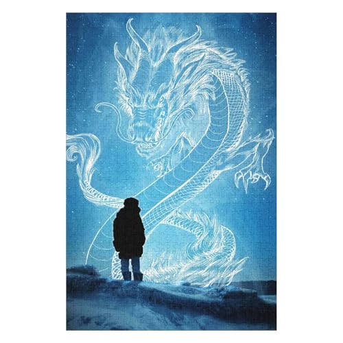 Puzzle für Erwachsene mit 1500 Teilen „Fliegender Drache“, Japanisches Unmögliches Puzzle, Denksportaufgabe, schwierige Lernspiele, Entspannungspuzzle, Spiele, Premium, 1500 Teile, 57 * 87cm, c405gy Puzzle für Erwachsene mit 1500 Teilen „Fliegender Drache“, Japanisches Unmögliches Puzzle, Denksportaufgabe, schwierige Lernspiele, Entspannungspuzzle, Spiele, Premium, 1500 Teile, 57 * 87cm, c405gy von HNBDE