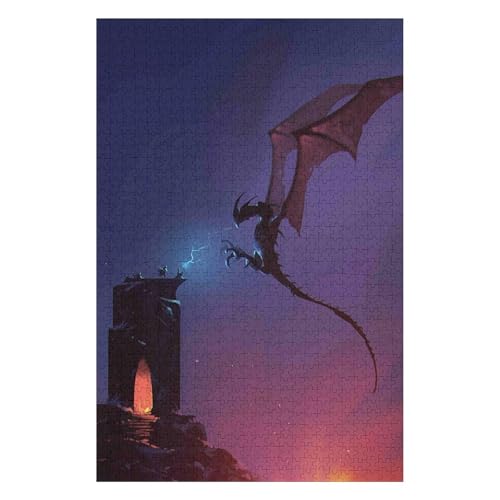 Puzzle für Erwachsene mit fliegendem Drachen, 1500 Teile, Japanisches Unmögliches Puzzle, Denksportaufgabe, schwierige Lernspiele, Entspannungspuzzle, Spiele, Premium, 1500 Teile, 57 * 87cm, c248gy Puzzle für Erwachsene mit fliegendem Drachen, 1500 Teile, Japanisches Unmögliches Puzzle, Denksportaufgabe, schwierige Lernspiele, Entspannungspuzzle, Spiele, Premium, 1500 Teile, 57 * 87cm, c248gy von HNBDE