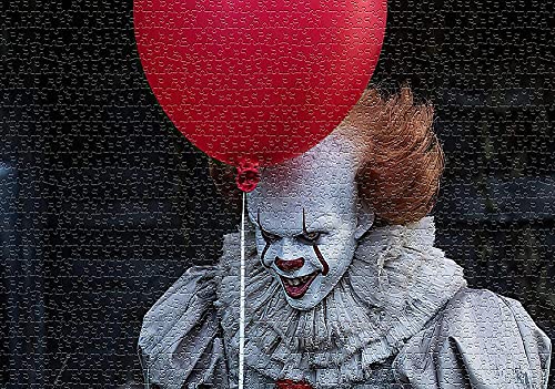 Puzzle für Erwachsene und Kinder – Ballon-Clown-Puzzle mit Pennywise, Exquisite Puzzles, Familienpuzzles, Kunstpuzzles, Weihnachts- und Geburtstagsgeschenk, Mj608TY 26x38cm Puzzle für Erwachsene und Kinder – Ballon-Clown-Puzzle mit Pennywise, Exquisite Puzzles, Familienpuzzles, Kunstpuzzles, Weihnachts- und Geburtstagsgeschenk, Mj608TY 26x38cm von HNBDE