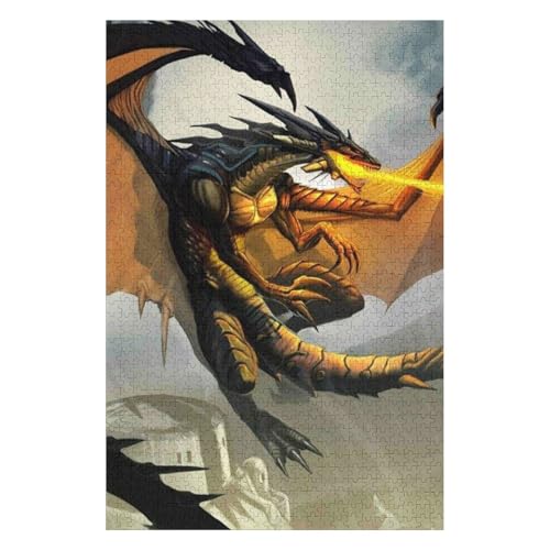 Puzzle mit fliegendem Drachenmuster, Papierpuzzle für Erwachsene und Kinder, 1000 Teile, Geburtstagsgeschenke für Jungen und Mädchen, Heimdekoration, Papierpuzzle, 50 * 70cm c225gy Puzzle mit fliegendem Drachenmuster, Papierpuzzle für Erwachsene und Kinder, 1000 Teile, Geburtstagsgeschenke für Jungen und Mädchen, Heimdekoration, Papierpuzzle, 50 * 70cm c225gy von HNBDE
