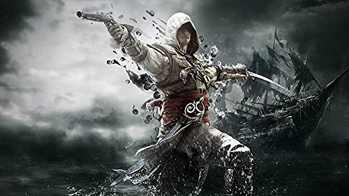 Puzzles 1000 Pieces for Adults Assassins Creed Educational Intellectual Decompression Toy Fun Family Game for Children Adults Challenging Puzzles Gift 38x52cm von HNBDE