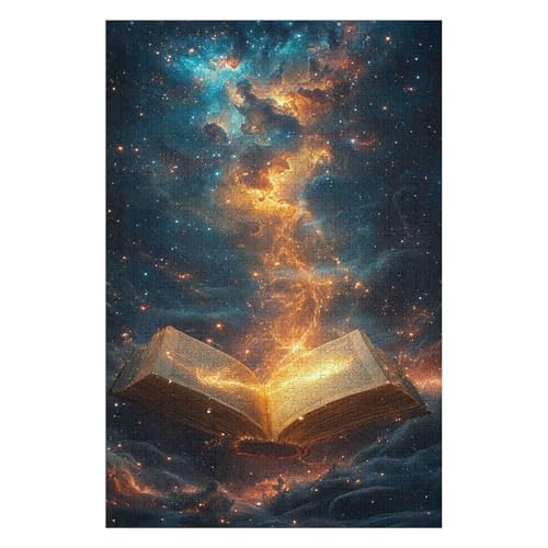 Puzzles 1000 Pieces for Adults Jigsaw Puzzles for Adults 1000 Piece Puzzle Educational Games -Magic Book(50 * 70cm) von HNBDE