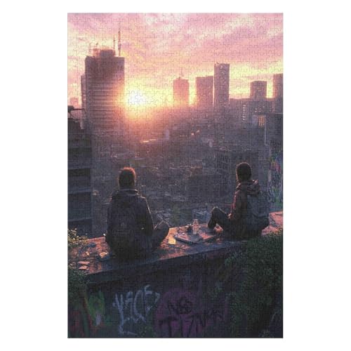 HNBDE Puzzle 1000 Teile für Erwachsene - Jigsaw Puzzle 'The Last of Us' (26 x 38 cm) - Modernes Design - Karton - 14+ Jahre von HNBDE