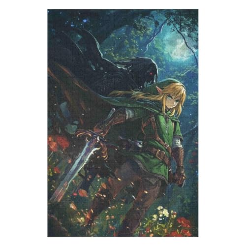 Puzzles 1000 Pieces for Adults Jigsaw Puzzles for Adults 1000 Piece Puzzle Educational Games -The Legend of Zelda- Decoration Puzzle(50 * 70cm) von HNBDE