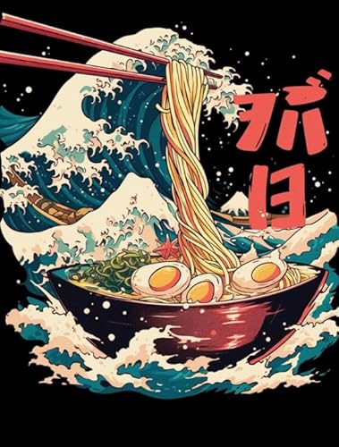 Puzzles 1000 Teile – Abstrakte Ramenss-Poster – HerausFürderungsspiel Für Erwachsene – Pädagogisches Puzzlespielzeug Für Erwachsene – Restaurant-Kunstdekoration – 50x70cm von HNBDE