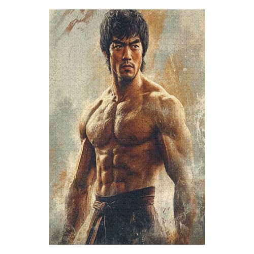 Puzzles for Adults, 1000 Pieces, Bruce Lee,Film Puzzles for Children, Educational Toy, Intellectual Game, Gift, Teens, DIY Home Entertainment Toy50*70cm Puzzles for Adults, 1000 Pieces, Bruce Lee,Film Puzzles for Children, Educational Toy, Intellectual Game, Gift, Teens, DIY Home Entertainment Toy50*70cm von HNBDE