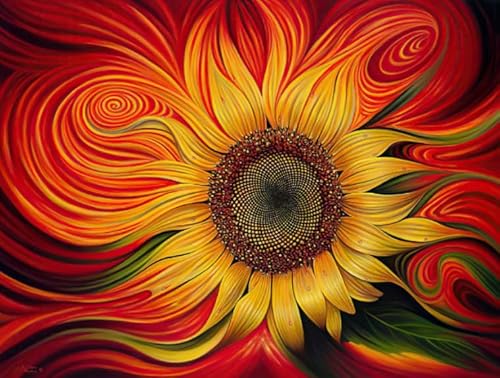 Stressabau-Spielzeug Für Erwachsene – Abstraktes Sonnenblumengemälde – Kunstpuzzle – Memory-Spie für ältere Menschen – Heimdekoration – 1500-teiliges Puzzle – 57x87cm Stressabau-Spielzeug Für Erwachsene – Abstraktes Sonnenblumengemälde – Kunstpuzzle – Memory-Spie für ältere Menschen – Heimdekoration – 1500-teiliges Puzzle – 57x87cm von HNBDE