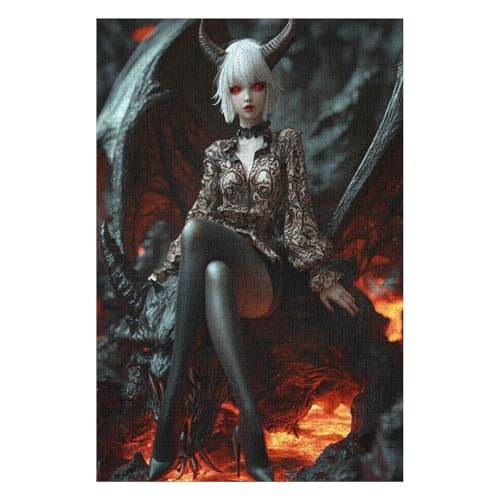 Witch，| 1500 Piece Jigsaw Puzzle | Vintage Jigsaw Puzzle | Sustainable Puzzle for Adults | Premium 100% Recycled Board | Great Gift for Adults |(57 * 87cm) von HNBDE