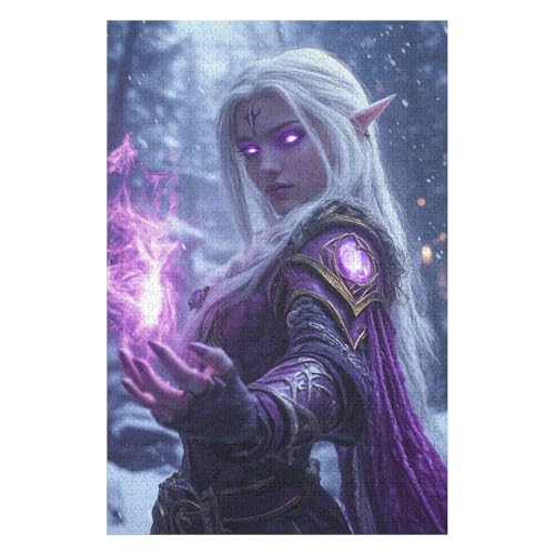 World of Warcraft Puzzle 1000 Pieces Paper Picture Puzzle Family Decorations Unique Gifts for Children(50 * 70cm) von HNBDE