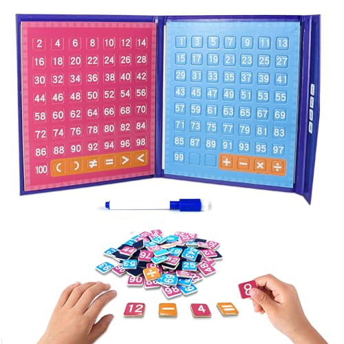 HNBTX Montessori Rechnen,Mathe Spiele Grundschule,1-100 Numbers Learning Toy pädagogisches magnetisches Zahlenbuch für Kinder Zahl for Children from 3+ Years HNBTX Montessori Rechnen,Mathe Spiele Grundschule,1-100 Numbers Learning Toy pädagogisches magnetisches Zahlenbuch für Kinder Zahl for Children from 3+ Years von HNBTX