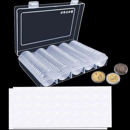 HNBTX münzkapseln 33mm,münzkapseln 2 Euro,münzetui,2 Euro münzen aufbewahrung,17|20/25/27/30 Universal-Aufbewahrungsbox + 100 Innenpads HNBTX münzkapseln 33mm,münzkapseln 2 Euro,münzetui,2 Euro münzen aufbewahrung,17|20/25/27/30 Universal-Aufbewahrungsbox + 100 Innenpads von HNBTX