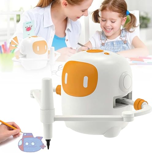 HNBYLMM Robot Drawing Toy Magic Drawing Robot Drawing Robot for Over 5 Years Old Voice Interactive Educational Drawing Robot for Kids Smart Drawing Robot with 100 Word Cards,White HNBYLMM Robot Drawing Toy Magic Drawing Robot Drawing Robot for Over 5 Years Old Voice Interactive Educational Drawing Robot for Kids Smart Drawing Robot with 100 Word Cards,White von HNBYLMM