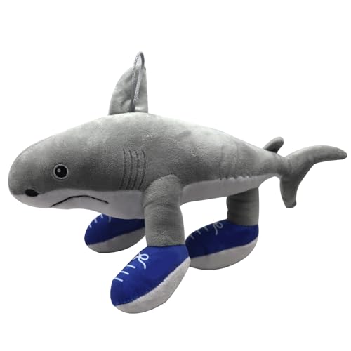 HNIEHEDT Tung Tung Tung Sahur Plüsch, Tralalero Hai-Spielzeug, Lustige italienische Hai-Meme-Figur, Plüsch-Geburtstagsgeschenk für Kinder & Fans (B) von HNIEHEDT