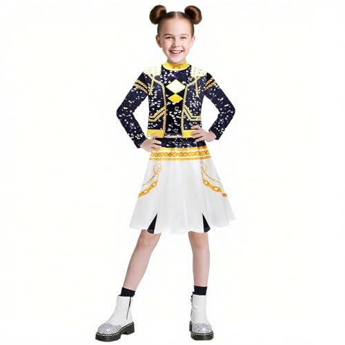HNLAZJL Jäger Mädchen Bühnenoutfit Popsänger Dress Up Kostüm für 5-14 Jahre HNLAZJL Jäger Mädchen Bühnenoutfit Popsänger Dress Up Kostüm für 5-14 Jahre von HNLAZJL