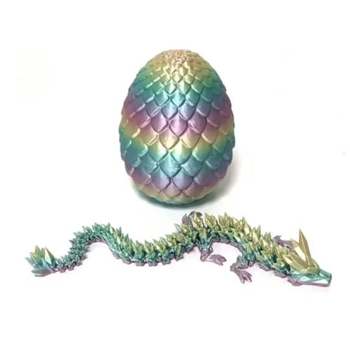 3D Gedrucktes Drachenei Zappelspielzeug,Dracheneier zu Ostern,Schreibtischspielzeug Drachen Ornament für Büros, Häuser (Mehrfarbig) von HNYLTON