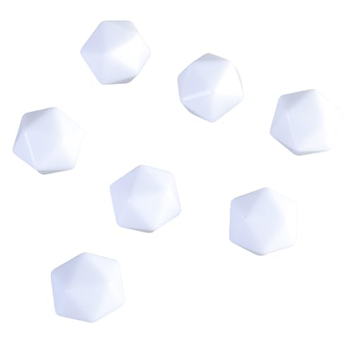 HNsdsvcd 20pcs 20mm Acryl Würfel Mit Glatten Oberflächen Runden Rohlinge 20 Seitig Sided Dices von HNsdsvcd
