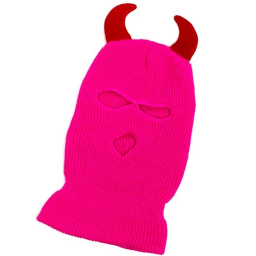 HNsdsvcd Cool Devil Horn Facecover Gestrickte Balaklava Kappen Für Frauen Männer Winter Erwachsene Halloween Kostüm Rollenspielkappen HNsdsvcd Cool Devil Horn Facecover Gestrickte Balaklava Kappen Für Frauen Männer Winter Erwachsene Halloween Kostüm Rollenspielkappen von HNsdsvcd