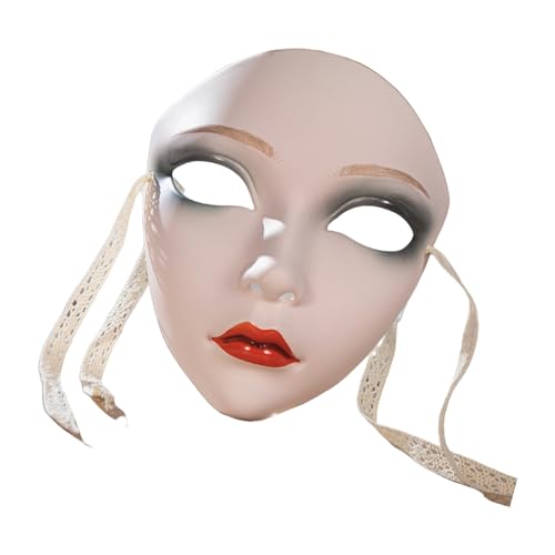 HNsdsvcd Halloween Kostümmaske Handgemalte Maske Vollgesichtsmaske Für Frauen Männer Cosplay Enthusiasten Maskerade Dekorationsmaske von HNsdsvcd