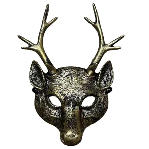 HNsdsvcd Hirschkopfmaske Für Kinder Erwachsene Halloween Festival Party Hirschmaske Cosplay Kostüm Halloween Cosplay Kostüm von HNsdsvcd