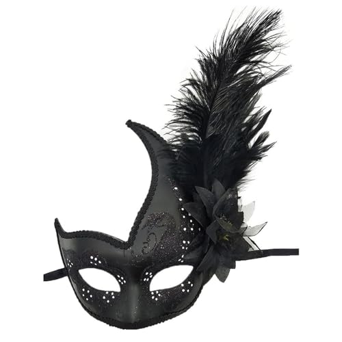 HNsdsvcd Maskerade Maske Halloween Eyemask Masquerade Federmaske Für Carnivals Halloween Kostüm Masquerade Party von HNsdsvcd