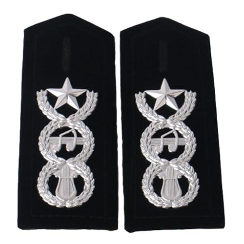 HNsdsvcd Schulterklappen, professionell, Uniform, Epaulett, Schulterstangen, Bühnenauftritte, Requisiten, Epaulett, Kostüm, Schulterstange, 2 Stück HNsdsvcd Schulterklappen, professionell, Uniform, Epaulett, Schulterstangen, Bühnenauftritte, Requisiten, Epaulett, Kostüm, Schulterstange, 2 Stück von HNsdsvcd