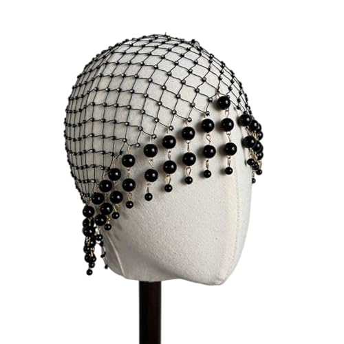 Handgefertigte Perlen Quasten Kopfschmuck Stilvolle Perlen Quasten Haarschmuck für Frauen Hut für Partys und Hochzeiten Handgefertigte Perlen Quasten Kopfschmuck Stilvolle Perlen Quasten Haarschmuck für Frauen Hut für Partys und Hochzeiten von HNsdsvcd