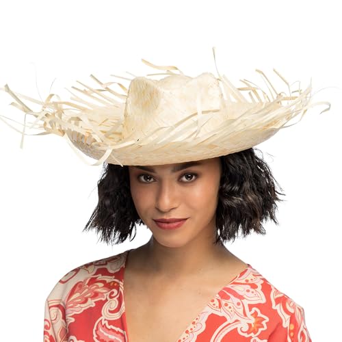 Boland 95441 - Hut Karibik, für Erwachsene, Strohhut, Mütze, Sonnenhut, Kostüm, Karneval, Mottoparty, Strand Party, Beige Boland 95441 - Hut Karibik, für Erwachsene, Strohhut, Mütze, Sonnenhut, Kostüm, Karneval, Mottoparty, Strand Party, Beige von Boland