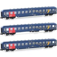 HOBBYTRAIN H22209 N 3er Set Liegewagen Bcm, DSB, Ep. V von HOBBYTRAIN