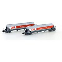 HOBBYTRAIN H23475 N 2er Set Silowagen Tagnpps "Schweizer Zucker", SBB, Ep. VI HOBBYTRAIN H23475 N 2er Set Silowagen Tagnpps "Schweizer Zucker", SBB, Ep. VI von HOBBYTRAIN