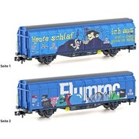 HOBBYTRAIN H24662 N Schiebewandwagen Hbbillns Graffiti-Serie (1), SBB, Ep.VI von HOBBYTRAIN