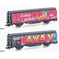 HOBBYTRAIN H24665 N Schiebewandwagen Hbbillns Graffiti-Serie (2), SBB, Ep. VI von HOBBYTRAIN