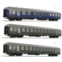 HOBBYTRAIN H43015 H0 3 teiliges Set Schnellzugwagen AR4ümg-54 + 2 x B4ümg-54, DB, Ep. III von HOBBYTRAIN