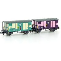 Hobbytrain H24207 N 2er Set gedeckte Güterwagen K2, RM, EP. V Hobbytrain H24207 N 2er Set gedeckte Güterwagen K2, RM, EP. V von HOBBYTRAIN