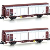 Hobbytrain H24653 N 2er Set Schiebewandwagen Hbbillns, DR, Ep. IV-V Hobbytrain H24653 N 2er Set Schiebewandwagen Hbbillns, DR, Ep. IV-V von HOBBYTRAIN