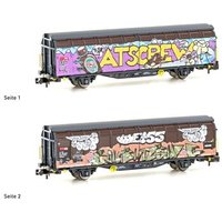 Hobbytrain H24668 N Schiebewandwagen Hbbillns Graffiti-Serie (6), SBB, Ep. VI von HOBBYTRAIN