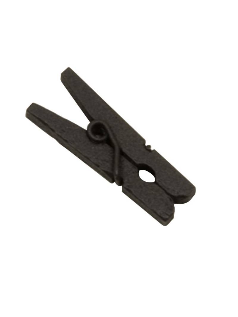 10 Mini Wäscheklammern Holz Schwarz 10 Mini Wäscheklammern Holz Schwarz von HOBI