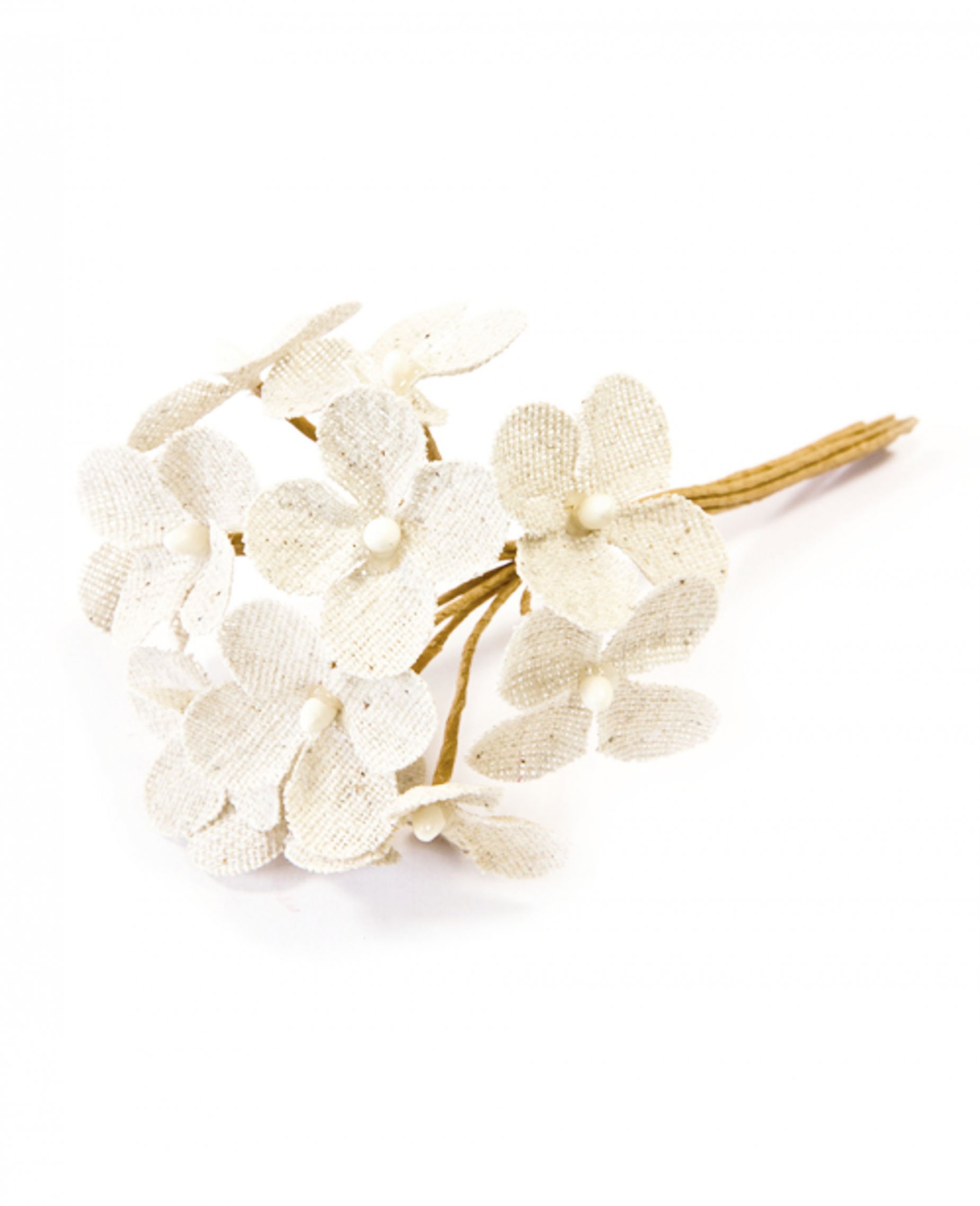 12 Kunstblumen Jute 3,5 x 12 cm von HOBI