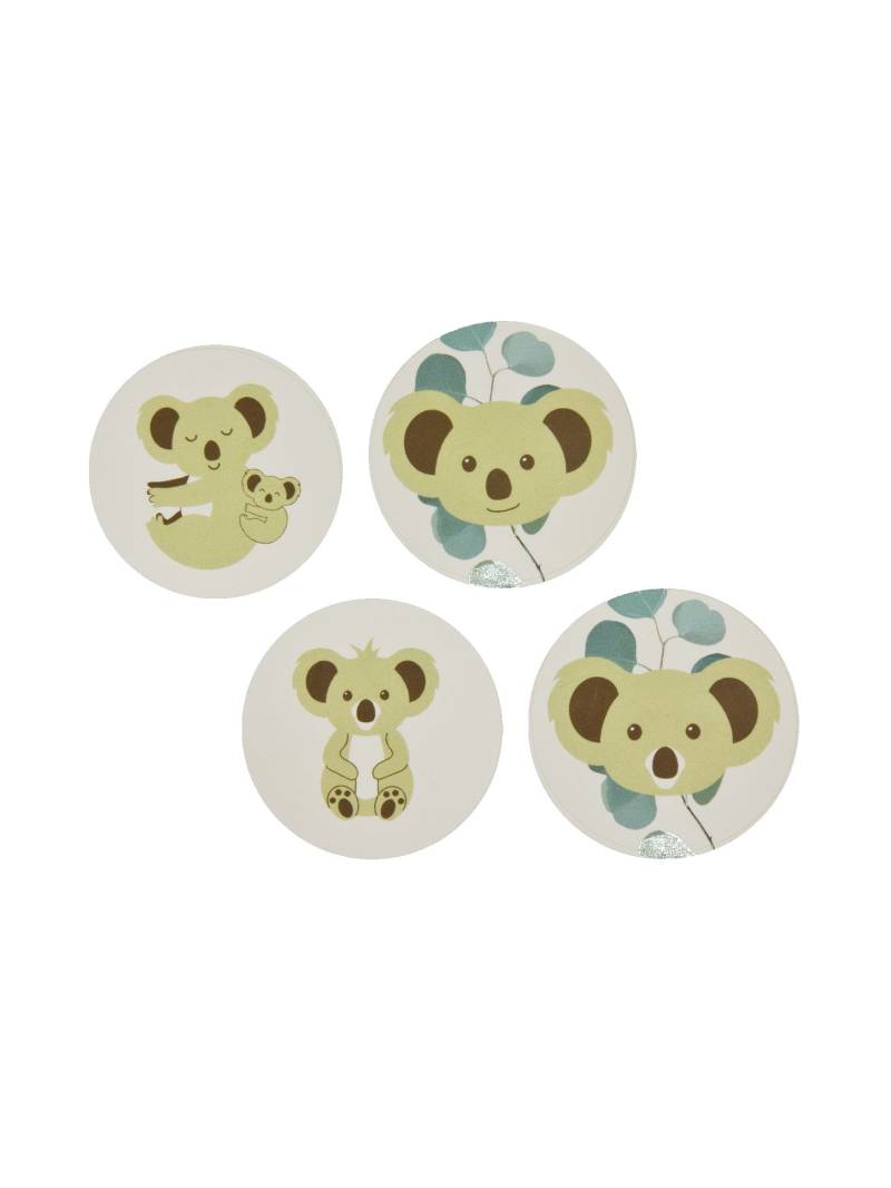 12 runde Koala-Sticker 4 cm von HOBI