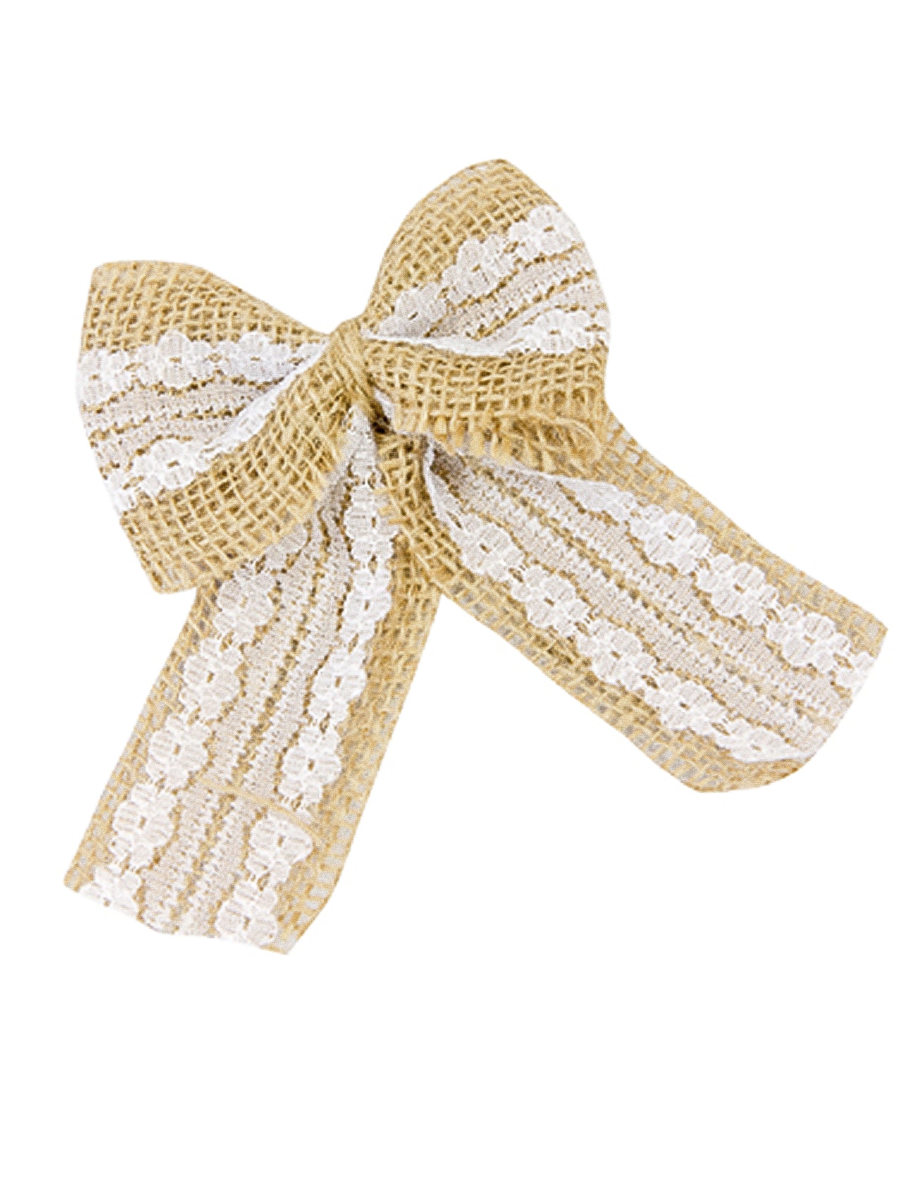 2 Schleifen aus Jute und Spitze 12 x 9 cm rustikale Hochzeit 2 Schleifen aus Jute und Spitze 12 x 9 cm rustikale Hochzeit von HOBI